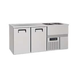 ثلاجة فرينكس 195x70x94,5 مبرد بيرة مزدوج الحوض KGN-E-R-R290 - آلات ومعدات المطبخ الصناعية - FRENOX195X