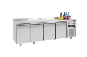 Frenox 4 Door, Countertop Deep Freezer, 430 Steel, BGL4, 243 x 80 x 100 cm - Industrial Kitchen Machinery and Equipment - FRENOX4KAP
