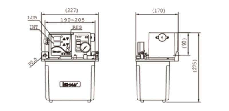 Zeitlose automatische Schmierpumpe Gleitschmiersystem zum Fräsen - Metallbearbeitungsmaschinen und -geräte - Kızak Yağlama Ünitesi