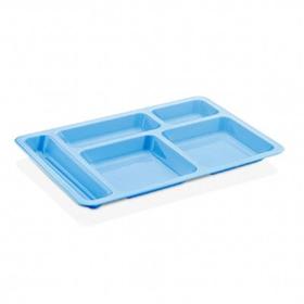 GastroPlast GSS-02 4-Piece Nursery Type Plastic Table D'hôte, Blue