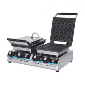 Görkem Double Bubble Waffel Maker mit Deckel, elektrisch - Industrielle Küchenmaschinen und -geräte - GRKEMIFTLI