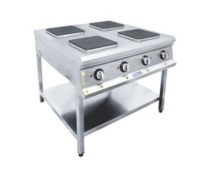 Görkem Industrial Furnace 4-Burner Electric mit Basis Regal 100x100x85 cm