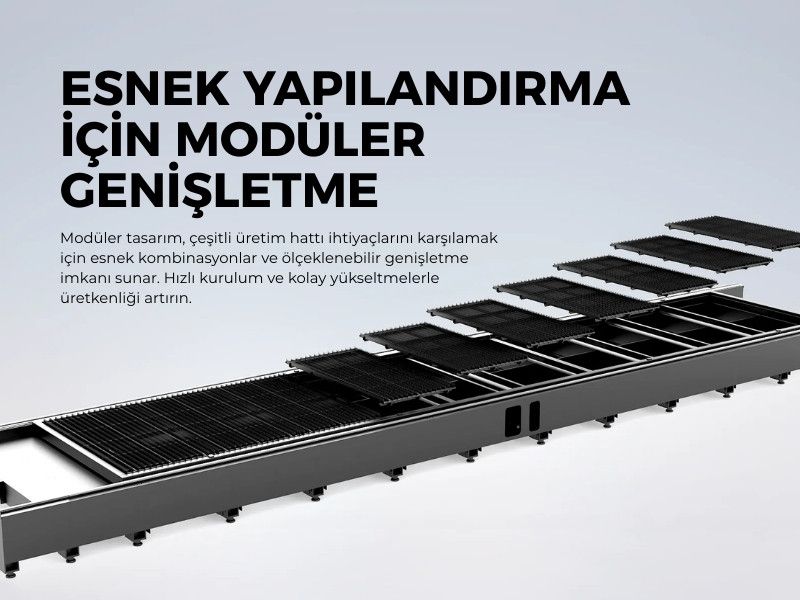 GR-Serie Bodenschiene CNC-Faser Laserschneidmaschine - Metallbearbeitungsmaschinen und -geräte - 6 kW ile 60 kW Arası Lazer Gücü