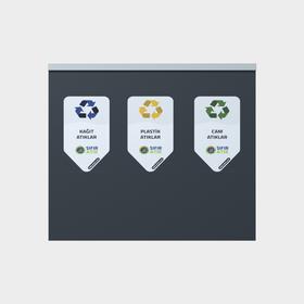 Cubo de reciclaje grupal – 2 - Tecnologías ambientales - BDB.50117-A
