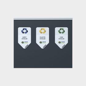 Cubo de reciclaje grupal – 2 - Tecnologías ambientales - BDB.50117-A