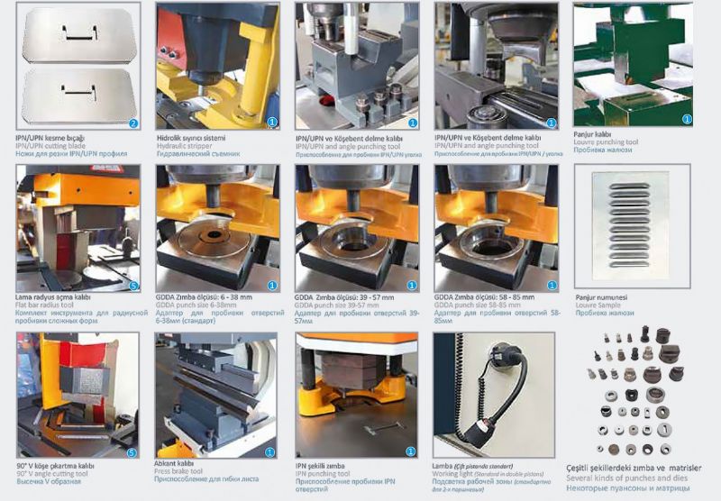 Cizalla combinada hidráulica de doble pistón - Máquinas y equipos de procesamiento de metales - HKS-468