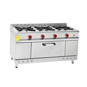هيماكسان 3 طباخ 3 طباخات 1 فرن 150*60*85 غاز حاصل على شهادة CE - آلات ومعدات المطبخ الصناعية - HIMAKSAN3L