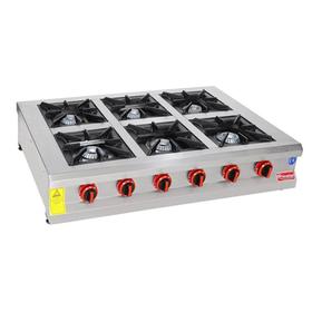 هيماكسان - طباخ غاز 6 قطع، معتمد من CE 120*80*25 - آلات ومعدات المطبخ الصناعية - HIMAKSAN6L