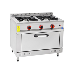 Himaksan Gas Range, 6 Herde 1 Backofen 120*90*85 cm
