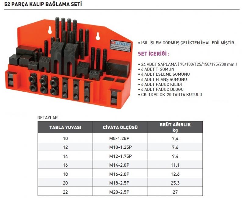Mold Connecting Set - Ladder Typ - Metallbearbeitungsmaschinen und -geräte - Merdiven Tipi Kalıp Bağlama Seti