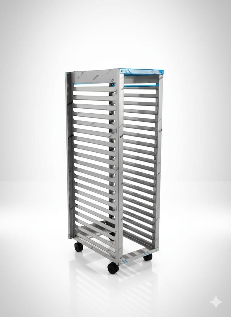 Chrom Tray Transportwagen 37*53 cm Demontiert - Industrielle Küchenmaschinen und -geräte - KROMTEPSIT