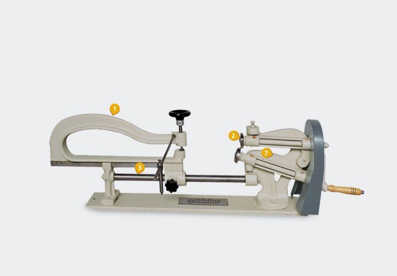 Manuelle Arm Desktop Rundschneiden Maschine-Kirkuläre Haare schneiden - Metallbearbeitungsmaschinen und -geräte - HKS-449