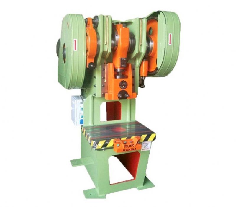 C Type Eccentric Press Bench mit mechanischer Kupplung Engranage und pneumatischem System