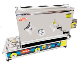 Mizan 3 Teekanne Chrom Teekocher, 38 Lt, 304 Qualität, LPG+Electric - Industrielle Küchenmaschinen und -geräte - MIZAN3DEML