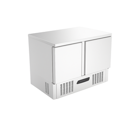 ثلاجة ندوستريو 2 باب، محرك سفلي، 1050x600x850 ملم، SLD-6105-SS TOP - آلات ومعدات المطبخ الصناعية - NDUSTRIO2K