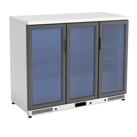 مبرد زجاجات خلفي من ندوستريو كروم، 1350x520x900، GDC-350-SS - آلات ومعدات المطبخ الصناعية - NDUSTRIOBA