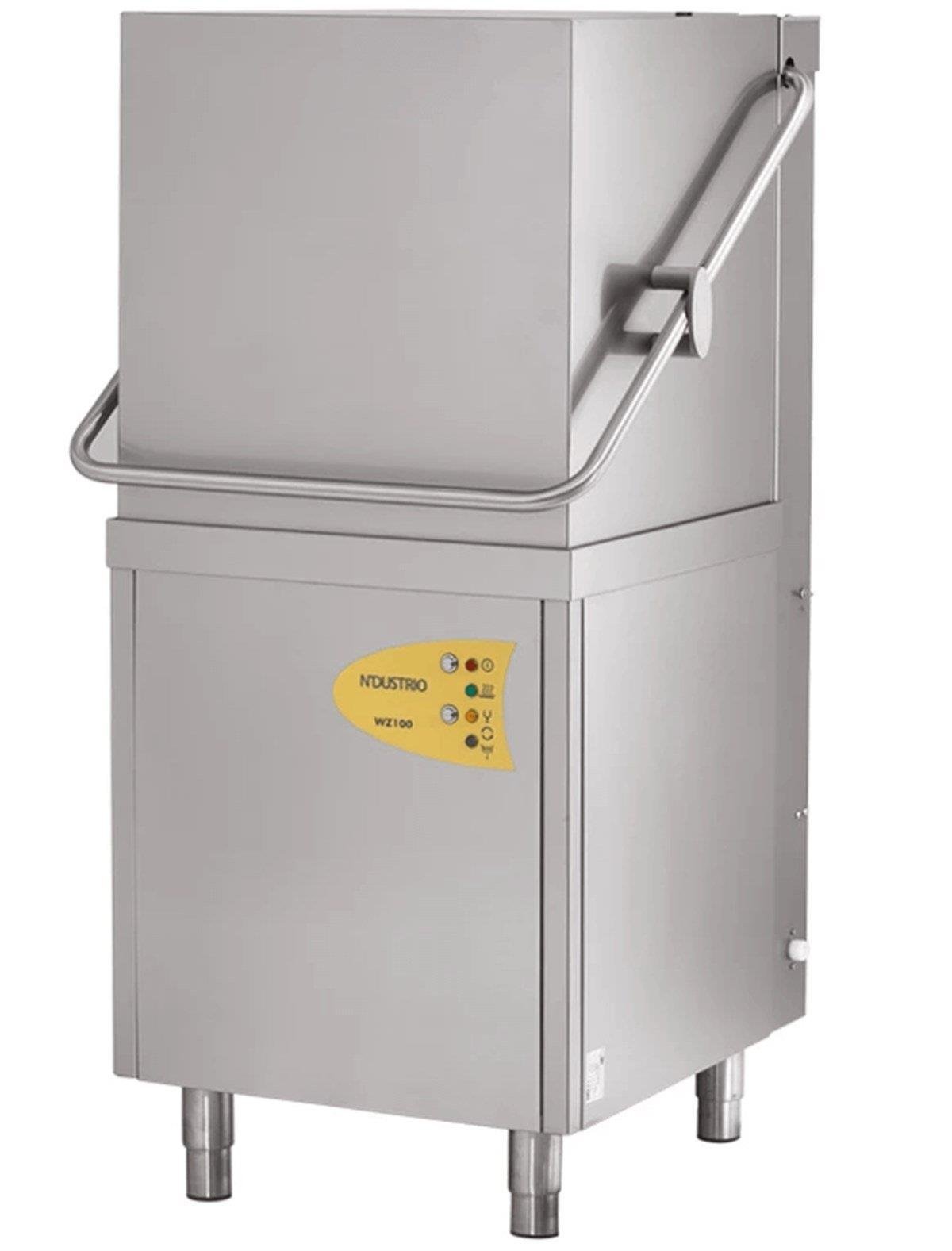 Ndustrio Guillotine Type Dishwasher with Detergent and Rinse Aid Pump, 1000 plates/hour