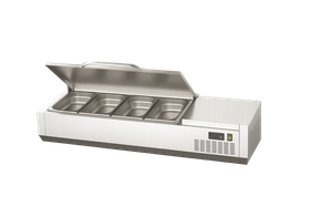 Ndustrio Полка для гарнира с крышкой, 1/4-4 Gn, 1000x370x450 см, TTR-100 SC - Промышленные кухонные машины и оборудование - NDUSTRIOSE