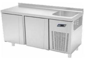 Ndustrio TPS-62 SINK 2-дверный холодильник для закусок с раковиной - Промышленные кухонные машины и оборудование - NDUSTRIOTP