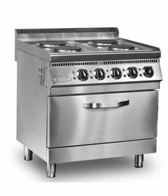 Pimak 4-Burner Range Cooker, elektrisch, 80×70×85 Cm - Industrielle Küchenmaschinen und -geräte - PIMAK4GZLK