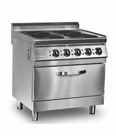 Cuisinière 4-Burner Pimak, électrique, 80×90×85 Cm - Machines et équipements industriels de cuisine - PIMAK4GZLK
