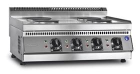 Pimak Estufa de 4 fuegos, eléctrica, 80×70×30 cm - Maquinaria y Equipos de Cocina Industrial - PIMAK4GZLS