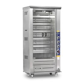 Pimak Vertikale Art Chicken Rotisserie Maschine, Gas/Tubed, 24 Huhn Kapazität