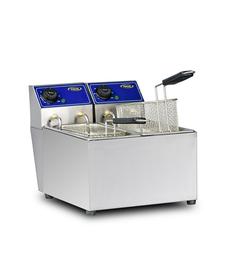 Freidora Económica Pimak, 3+3 Litros, Eléctrica - Maquinaria y Equipos de Cocina Industrial - PIMAKEKONO