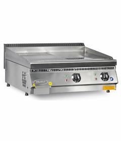 Pimak Semi-Rovulated Plate Grill, Elektrische, 80×70×30 Cm - Industrielle Küchenmaschinen und -geräte - PIMAKYAROL