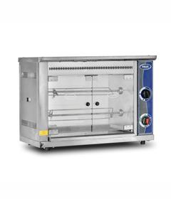 Pimak Horizontal Motorized Chicken Rotisserie Maschine mit Charcoal, 6 Skewers