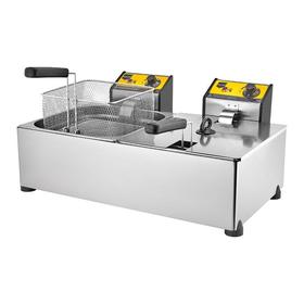 Remta R102 Deep Fryer, Doppelkammer, 8+8 L, elektrisch - Industrielle Küchenmaschinen und -geräte - REMTAR102F