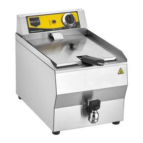 Фритюрница Remta R110 с краном для слива масла, 10 л, электрическая - Промышленные кухонные машины и оборудование - REMTAR110F