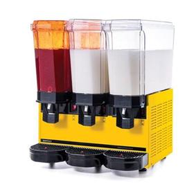 Samixir Classic Triple Cold Beverage Dispenser, 20+20+20 L, 1 Sprinkler and 2 Stirrers, Yellow - Industrial Kitchen Machinery and Equipment - SAMIXIRKLA