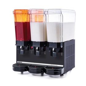 Samixir Classic Triple Cold Drink Dispenser, 20+20+20 L, 1 Sprinkler and 2 Stirrers, Black - Industrial Kitchen Machinery and Equipment - SAMIXIRKLA