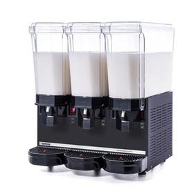 Samixir Classic Triple Cold Drink Dispenser, 20+20+20 L, with Stirrer, Black - Industrial Kitchen Machinery and Equipment - SAMIXIRKLA