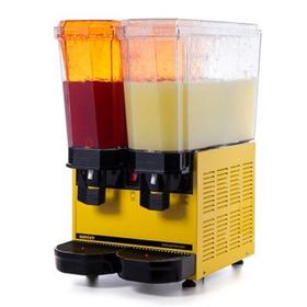 Samixir Classic Twin Cold Drink Dispenser, 20+20 L, With Sprinkler, Yellow