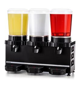 Samixir M10 Triple Panoramic Cold Drink Dispenser, 10+10+10 L, Black - Industrial Kitchen Machinery and Equipment - SAMIXIRM10