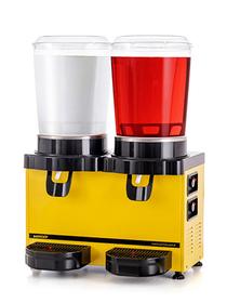 Samixir M10 Twin Panoramic Cold Drink Dispenser, 10+10 L, Yellow