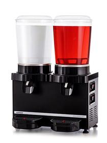Samixir M10 Twin Panoramic Cold Drink Dispenser, 10+10 L, Black - Industrial Kitchen Machinery and Equipment - SAMIXIRM10