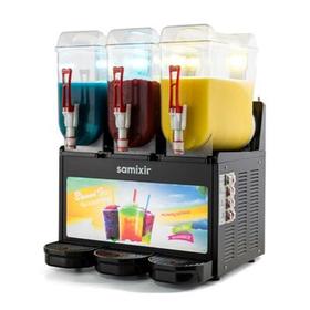 Samixir Slush Triple Allure Granita and Juice Dispenser, 12+12+12 L, Black