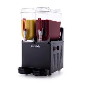 Samixir Slush Twin Granita and Juice Dispenser, 12+12 L, Black - Industrial Kitchen Machinery and Equipment - SAMIXIRSLU