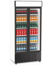 Senox SDS-1010 SC Canopy Sliding Door, Upright Bottle Cooler Cabinet, 2 Doors, 943/816 Liters, White