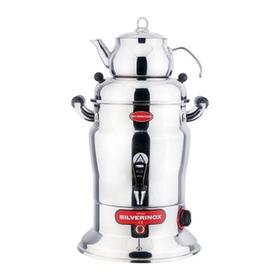 Silverinox 16 Liter, Tee Samovar, 1 Teekanne - Industrielle Küchenmaschinen und -geräte - SILVERINOX