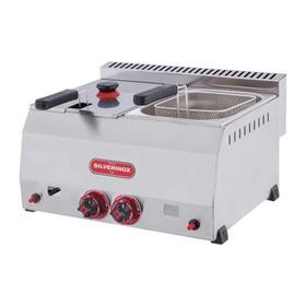 Silverinox, 5+5 Liter, Erdgas / Zylinder, Countertop Fryer - Industrielle Küchenmaschinen und -geräte - SILVERINOX