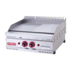 Silverinox 600 Serie Semi-Slotted Grill, 60x60 cm, Erdgas / Zylinder
