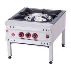 Silverinox, gaz naturel / GPL, certificat CE, trois poêles - Machines et équipements industriels de cuisine - SILVERINOX