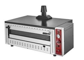 Silverinox, Erdgas / Zylinder, Single Deck Pizza Backofen, 6 Pizzas, 92x62 cm - Industrielle Küchenmaschinen und -geräte - SILVERINOX