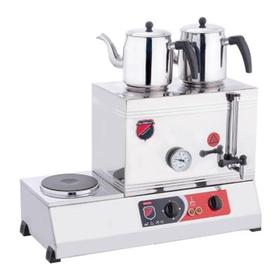 Silverinox, Electric, 40' Welded Tea Boiler, Double Teapot - Industrial Kitchen Machinery and Equipment - SILVERINOX