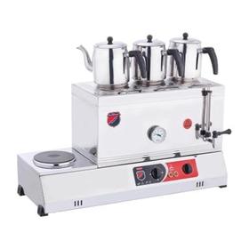 Silverinox, Electric, 60' Welded Tea Boiler, 3 Teapots - Industrial Kitchen Machinery and Equipment - SILVERINOX