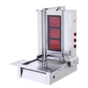 Silverinox, elektrisch, CE zertifiziert, Bottom Motor Doner Grill, 3 Radians